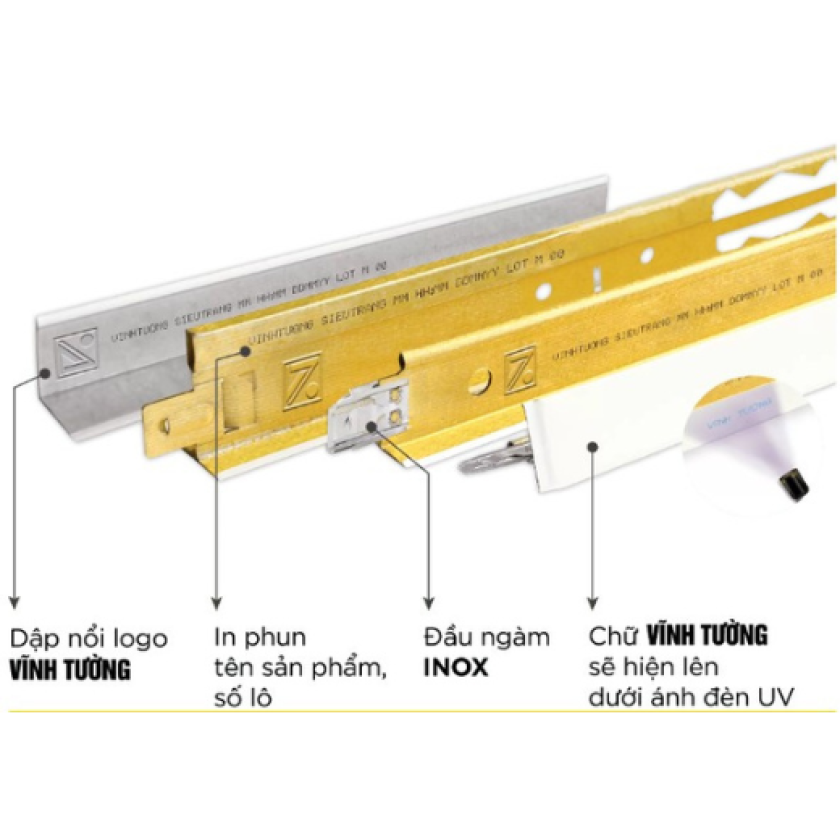 KHUNG TRẦN NỔI VĨNH TƯỜNG SIÊU TRẮNG